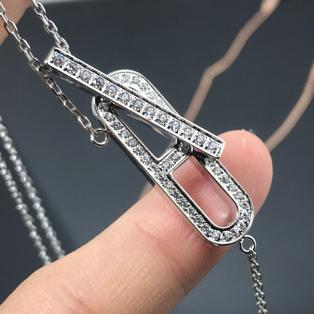 [Luxery]HM NECKLACE PLATINUM ROSE GOLD DIAMOND