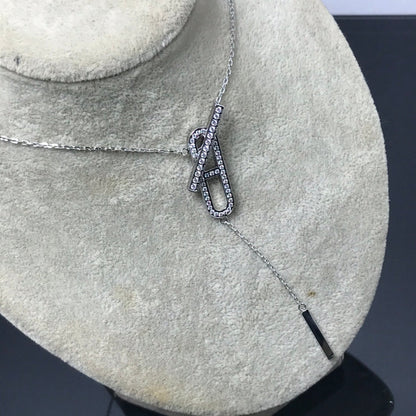 [Luxery]HM NECKLACE PLATINUM ROSE GOLD DIAMOND