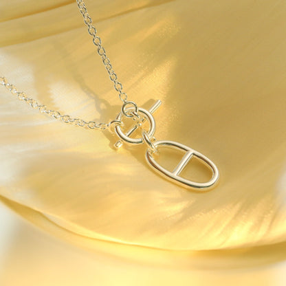 [Luxery]HM CHAINE D'ANCRE PENDANT NECKLACE STERLING SILVER