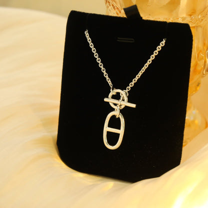 [Luxery]HM CHAINE D'ANCRE PENDANT NECKLACE STERLING SILVER