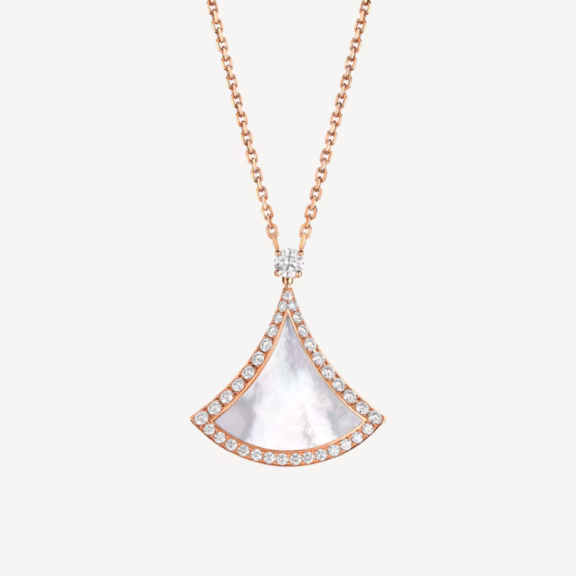 [⭐Luxery]DREAM MOP DIAMANTBESETZTE HALSKETTE IN ROSÉGOLD