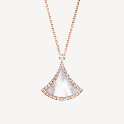 [⭐Luxery]DREAM MOP DIAMANTBESETZTE HALSKETTE IN ROSÉGOLD