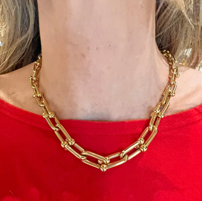 [⭐Luxery Jewels]HARDWEAR PINK GOLD CHOKER