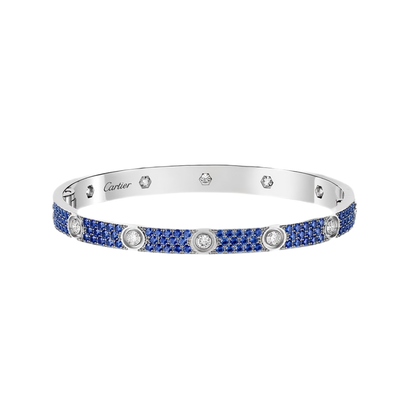 [Luxery]2026 PAVE GEMSTONE LOVE BRACELET 6.1MM 10 DIAMONDS