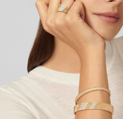 [Luxery]Five-row diamond bracelet