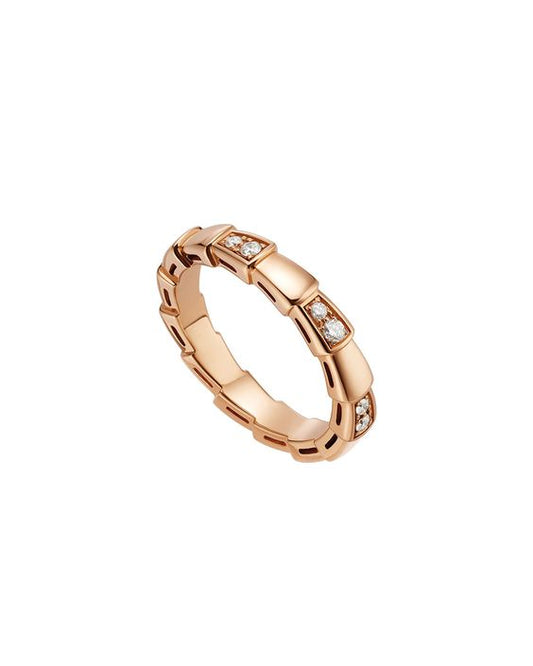 [⭐Luxus]SERPENTI RING ROSÉGOLD 3MM