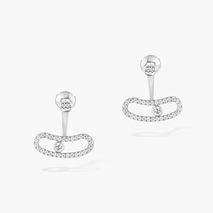 [Luxery]MOVE UNO SILVER DIAMOND EARRINGS