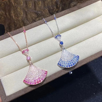 [⭐Luxus]TRAUM-HALSKETTE AGAT SILBER DIAMANT