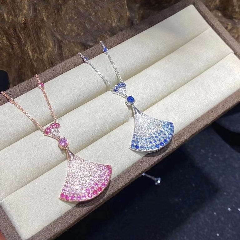 [⭐Luxus]TRAUM-HALSKETTE AGAT SILBER DIAMANT