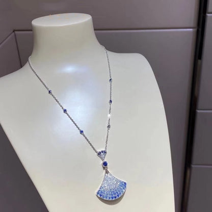 [⭐Luxus]TRAUM-HALSKETTE AGAT SILBER DIAMANT
