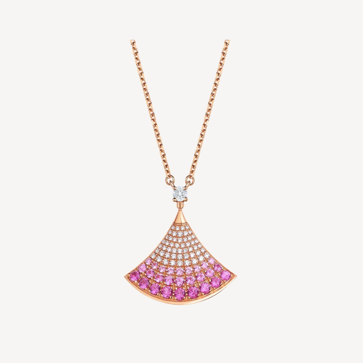 [⭐Luxery]DREAM NECKLACE PINK GOLD PINK DIAMOND