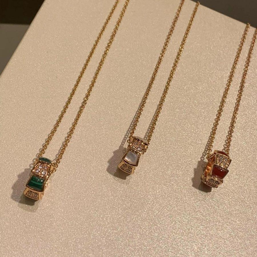 [⭐Luxus]SERPENTI ANHÄNGER MIT DIAMANTEN HALSKETTE