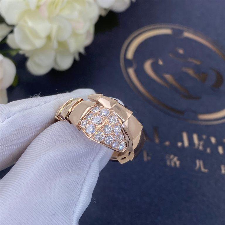 [⭐Luxus]SERPENTI RING ROSEGOLD DIAMANT