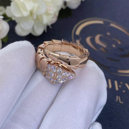 [⭐Luxus]SERPENTI RING ROSEGOLD DIAMANT