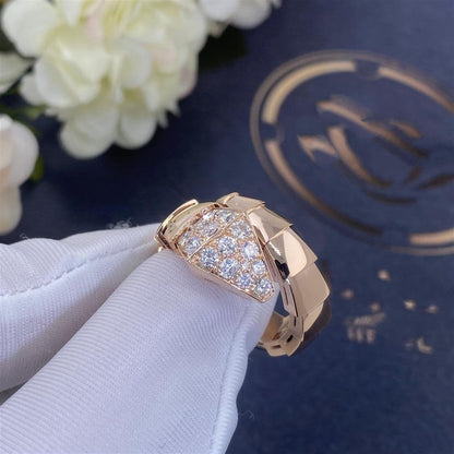 [⭐Luxus]SERPENTI RING ROSEGOLD DIAMANT