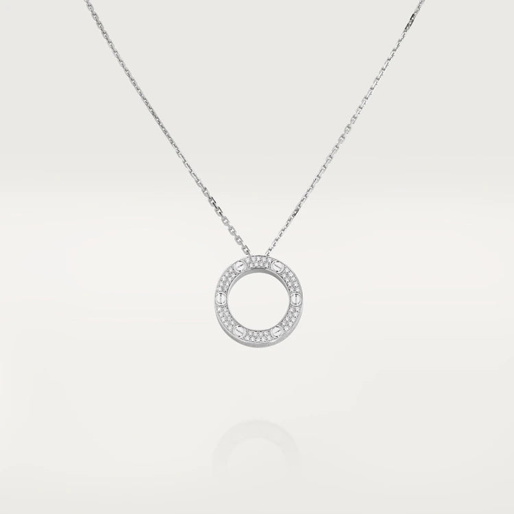 [Luxery]LOVE NECKLACE ADJUSTABLE SILVER