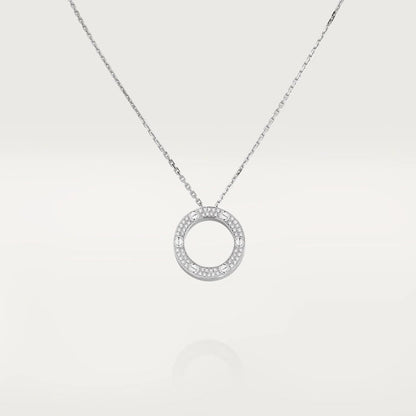 [Luxery]LOVE NECKLACE ADJUSTABLE SILVER