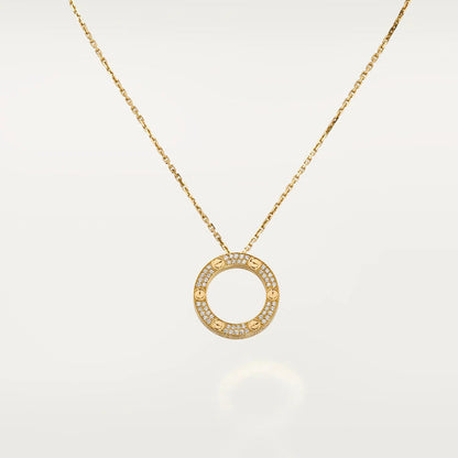 [Luxery]LOVE NECKLACE ADJUSTABLE ROSE GOLD