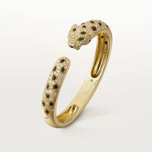 [⭐Luxus] PANTHÈRE GROSSES ARMBAND DIAMANTEN