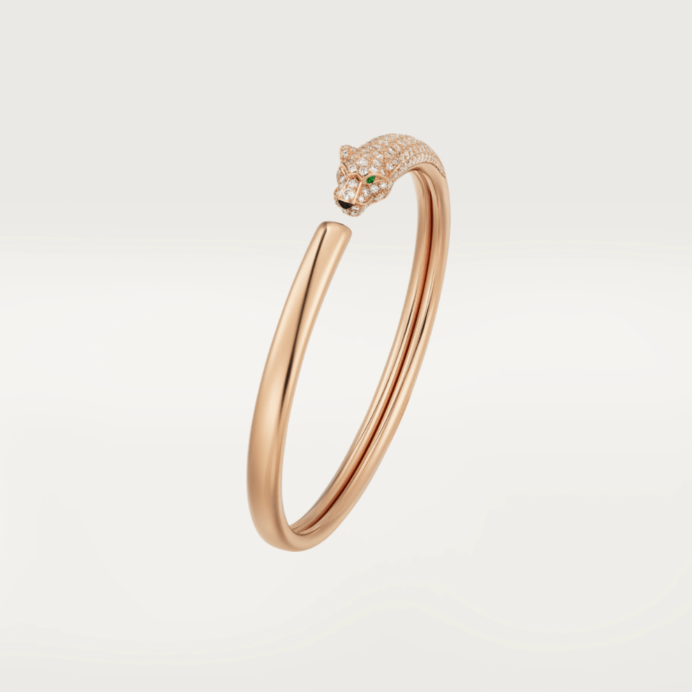 [Luxery]PANTHERE ROSE GOLD DIAMOND OPEN BRACELET