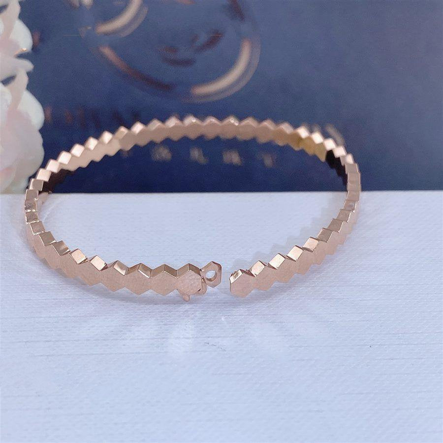 [Luxery]BEE LOVE PINK GOLD BRACELET