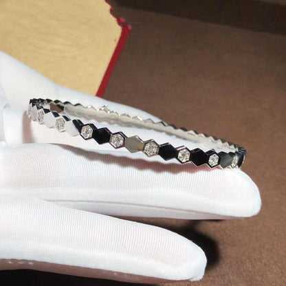 [Luxery]BEE LOVE SILVER DIAMOND BRACELET