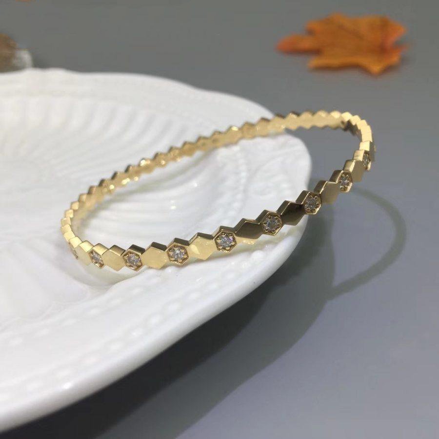 [Luxery]BEE LOVE GOLD DIAMOND BRACELET