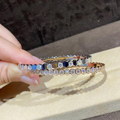 [Luxery]BEE LOVE GOLD BRACELET FULL DIAMOND
