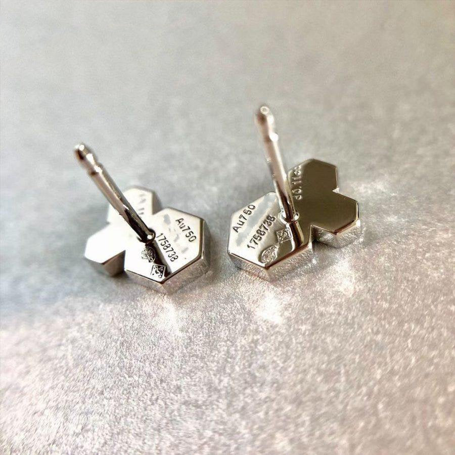 [Luxery]BEE LOVE SILVER DIAMOND EARRINGS
