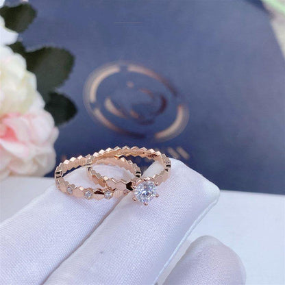 [Luxery]BEE LOVE RING PINK GOLD 1 DIAMOND