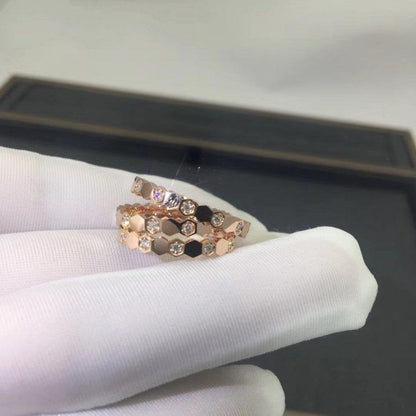 [Luxery]BEE LOVE RING PINK GOLD DIAMOND