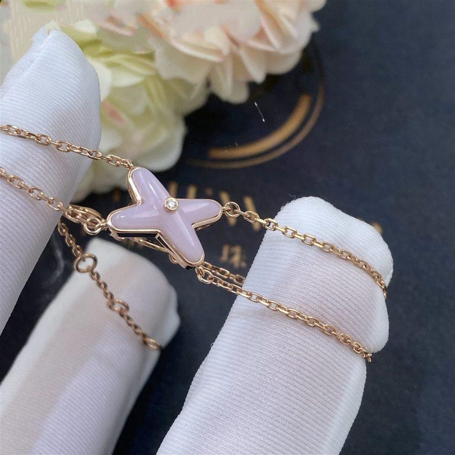 [Luxery]JEUX BRACELET PINK MOP PINK GOLD 1 DIAMOND