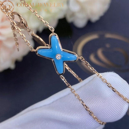 [Luxery]JEUX BRACELET TURQUOISE PINK GOLD 1 DIAMOND