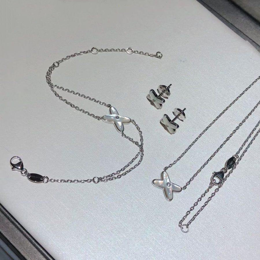 [Luxery]JEUX BRACELET WHITE MOP SILVER 1 DIAMOND