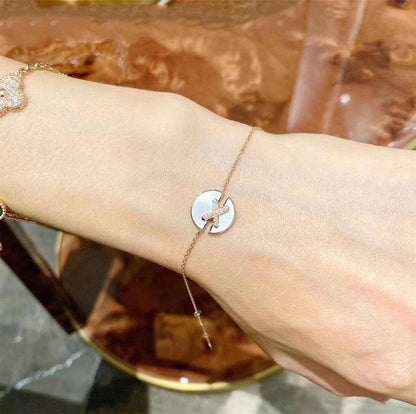 [Luxery]JEUX DE BRACELET MOP PINK GOLD DIAMONDS