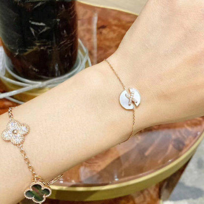 [Luxery]JEUX DE BRACELET MOP PINK GOLD DIAMONDS