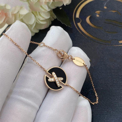 [Luxery]JEUX DE BRACELET ONYX PINK GOLD DIAMOND