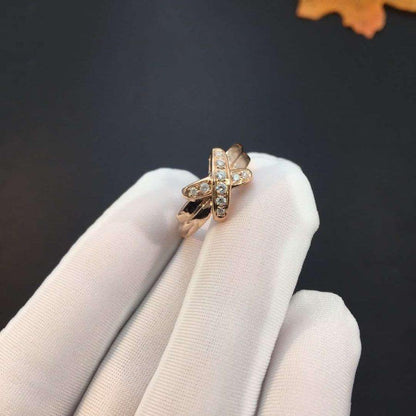 [Luxery]JEUX DE PINK GOLD DIAMOND RING