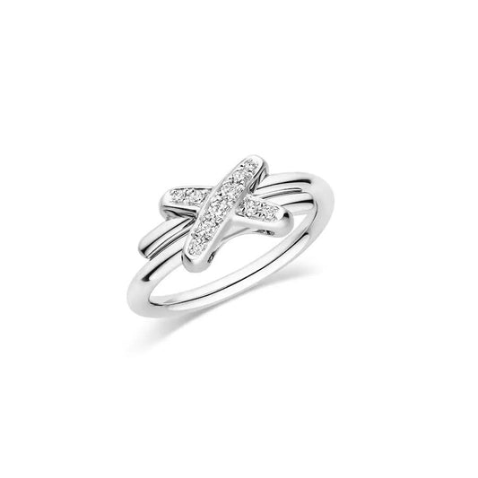 [Luxery]JEUX DE SILVER DIAMOND RING