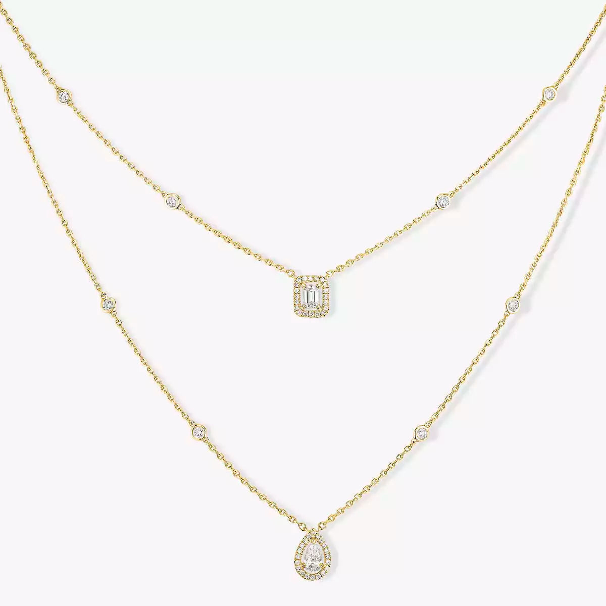 [⭐Luxus]Diamantkette My Twin 2 Reihen