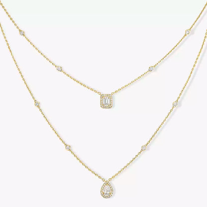 [⭐Luxus]Diamantkette My Twin 2 Reihen