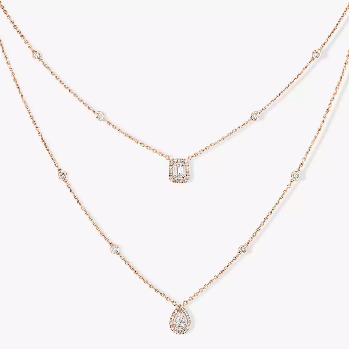 [⭐Luxus]Diamantkette My Twin 2 Reihen