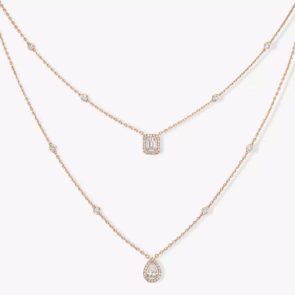 [⭐Luxus]Diamantkette My Twin 2 Reihen