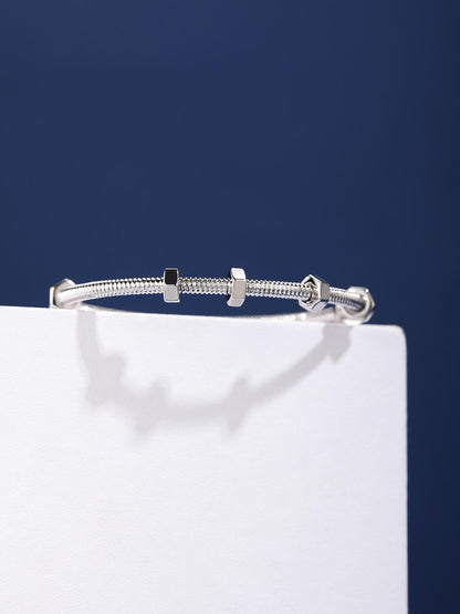[Luxery jewelrys]CT THREADED BRACELET