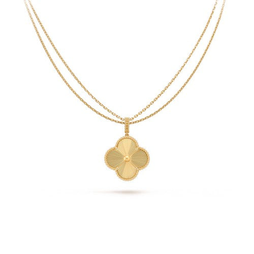 [Luxery]CLOVER 25MM PEDANT NECKLACE GOLD