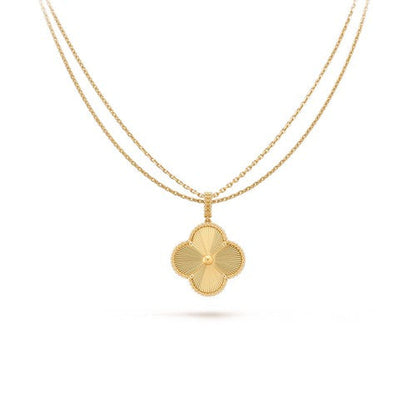 [Luxery]CLOVER 25MM PEDANT NECKLACE GOLD