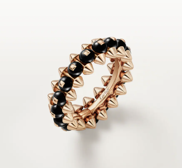 [Luxery]CLASH ELEGANT ROSE GOLD RING FEATURING NATURAL AGATE