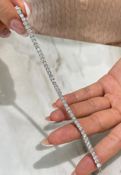 [Luxery]  CLASSIC BASEBALL BRACELAT, 52 DIAMOND