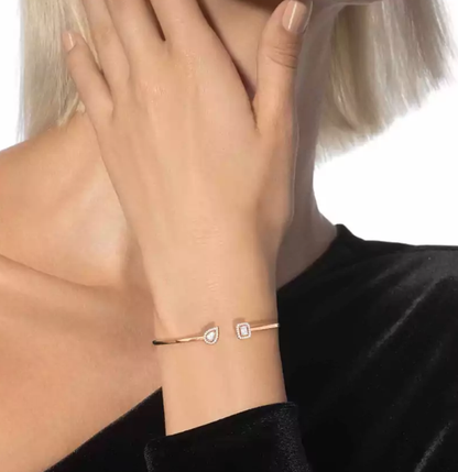 [Luxery]M Delicate Double-Diamond Bracelet