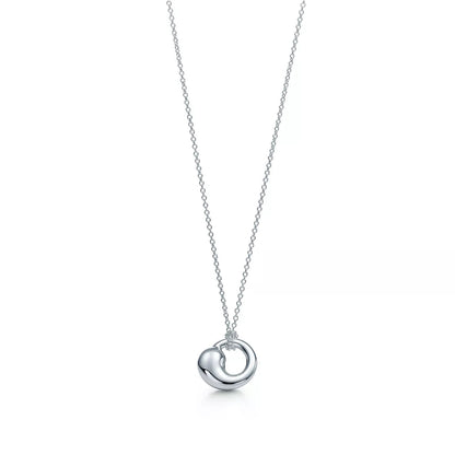 [⭐Luxery Jewels]SNAIL PEDANT SILVER NECKLACE